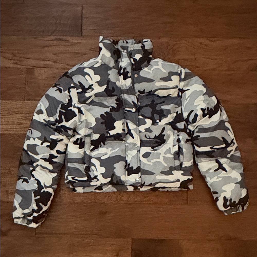 Revolve superdown camo bomber jacket
